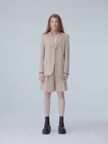 Classic Open Jacket 001_Beige - MUDIDI - Modalova