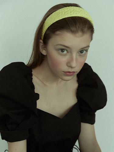 Acid Green Jacquard Headband - Elizabeth Moments - Modalova