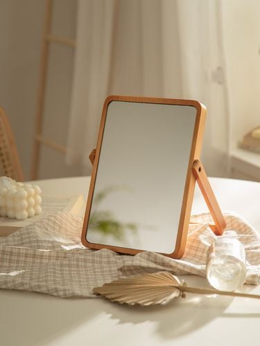 Natural Wood Desk Mirror - DECOVIEW - Modalova