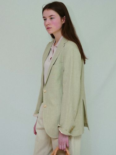 Julian Single Jacket (Beige check) - VIA PLAIN - Modalova