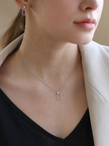 Square cubic necklace N012 - LAZYDAWN - Modalova