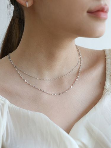 Layered chain necklace N016 - LAZYDAWN - Modalova