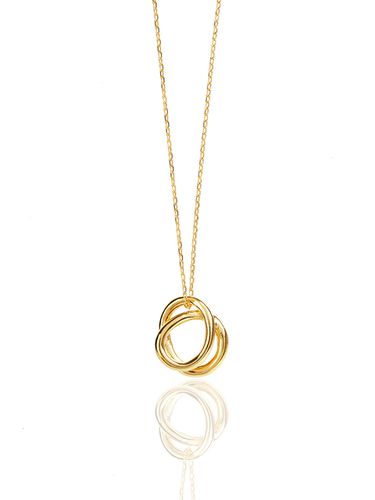 Double circle necklace N018 - LAZYDAWN - Modalova