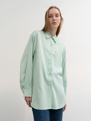 Loose Fit Twill Shirt (Mint) - LE - Modalova