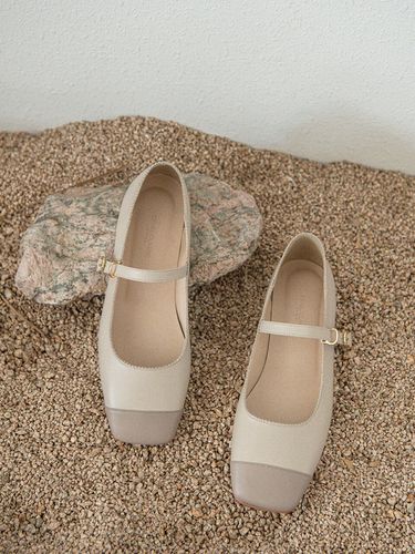 Candy Mary Jane Flats_Beige - EIFFELCLASSIC - Modalova