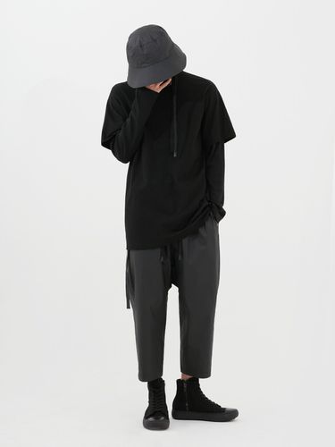 Tape Layered Sleeves Tee_Black - DGNAK12 - Modalova