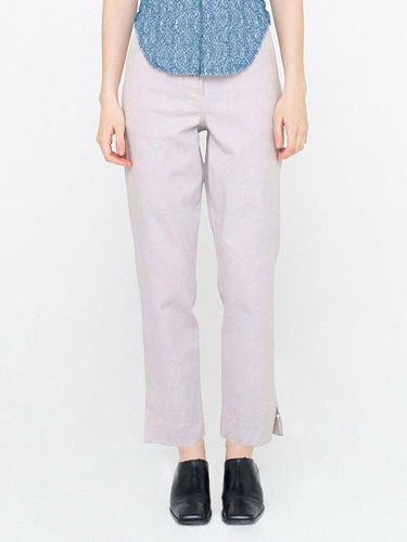 Washed High Waist Pants_Lavender - WNDERKAMMER - Modalova