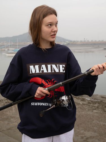 Maine Sweatshirt_Navy - STAFFONLY - Modalova