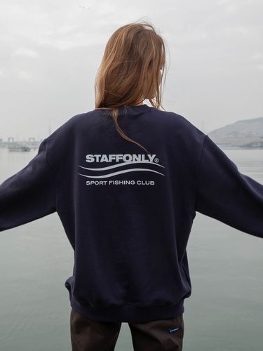 Wave Sweatshirt_Navy - STAFFONLY - Modalova