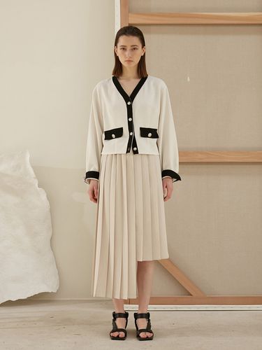 Pleated Unbalanced Skirt - AEER - Modalova