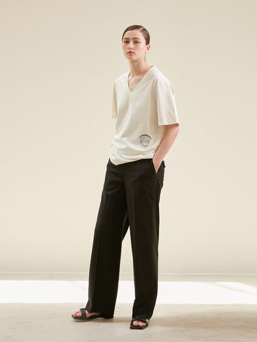 Signature Comfort Wool Pants_Blooming Black - AEER - Modalova