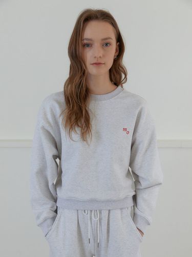 Logo Embroidered Sweatshirt_Gray - molto - Modalova