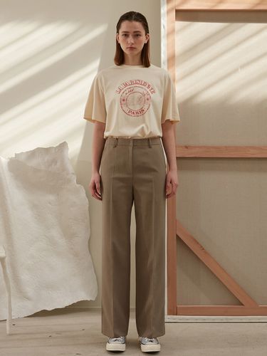 Gentle Straight Pants_Beige - AEER - Modalova