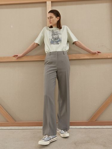 Gentle Straight Pants_Khaki - AEER - Modalova