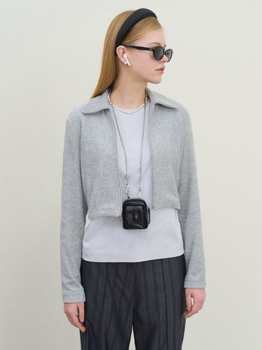 Cropped Zip-up Jacket - grove - Modalova