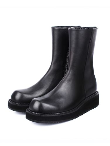 Original Side Zippers Boots Black - DAVID STONE - Modalova