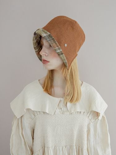 Banding Bonnet Beanie_Orange brown - Brown Hat - Modalova