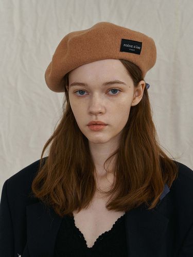 Wool Beret_Camel - poesiedame - Modalova