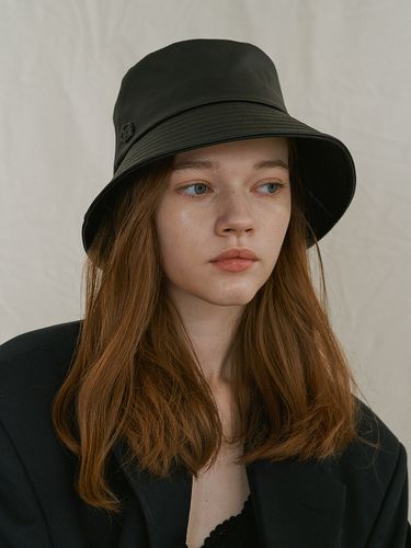 Leather Bucket Hat_2colors - poesiedame - Modalova