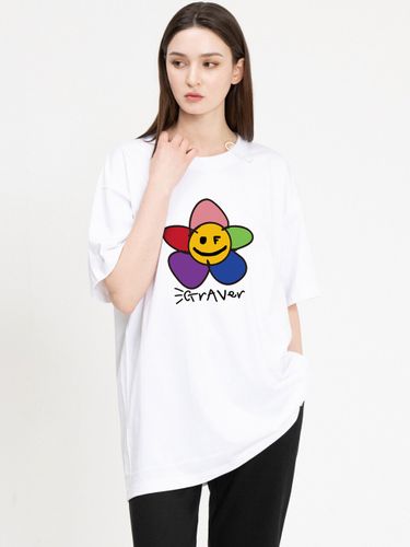 Rainbow Flower T-Shirt White - GRAVER - Modalova