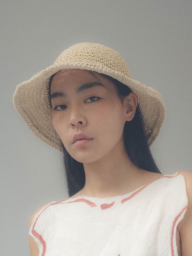 Straw Bucket Hat - poesiedame - Modalova