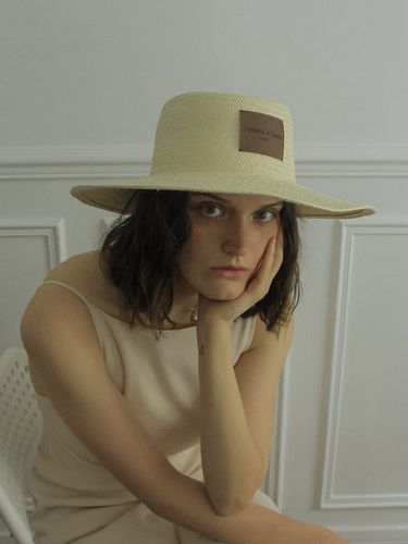 Raffia Boater Hat - poesiedame - Modalova