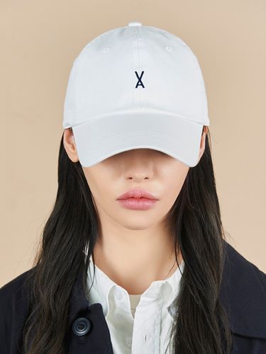 Logo Overfit Chino Ballcap_White - VARZAR - Modalova