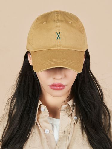 Logo Overfit Chino Ballcap_Beige - VARZAR - Modalova