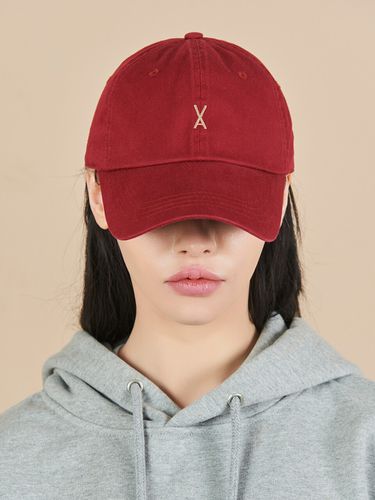 Logo Overfit Chino Ballcap_Wine - VARZAR - Modalova