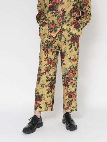 Rayon Flower Easy Pants Yellow - sunnus - Modalova