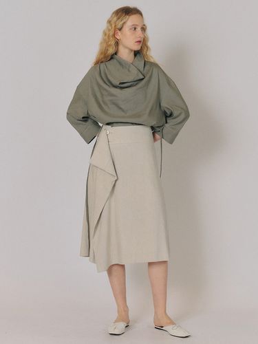 Linen Flared Skirt - MAISONMARAIS - Modalova