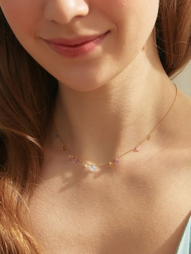 Brilliant Pastel Mix Necklace - TATIANA - Modalova