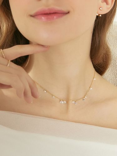 Brilliant Clear Mix Necklace - TATIANA - Modalova