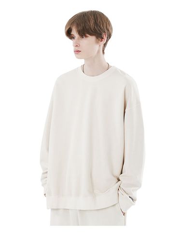 Pigment Dyed Reversible Oversized Sweatshirt - MINIMAL PROJECT - Modalova