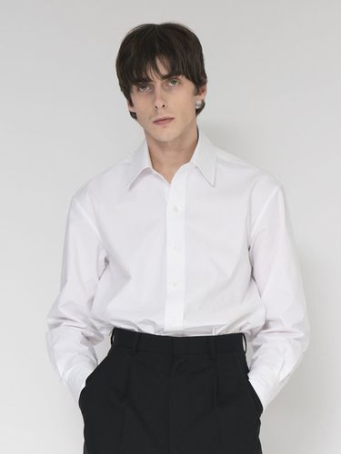 Minimal Cotton Shirt White - sunnus - Modalova