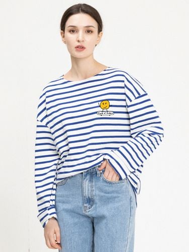 Dote Board Drawing Stripe Long-Sleeve _Blue - GRAVER - Modalova