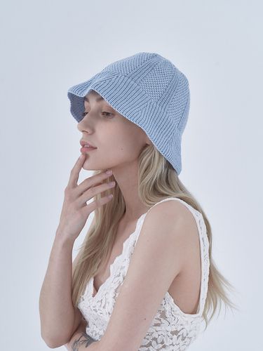 Tulip beanie Hat_Sky blue - MAD FACTORY - Modalova