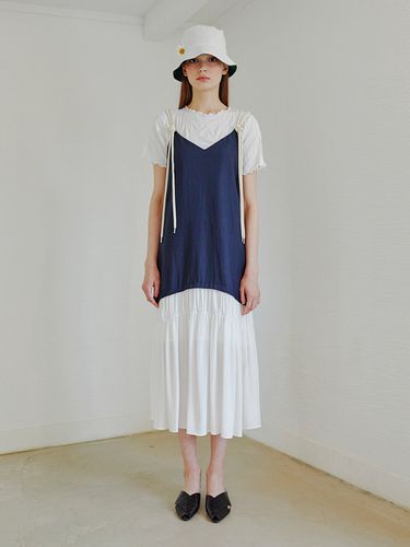 Rope Strap Dress_Navy - ETMON - Modalova