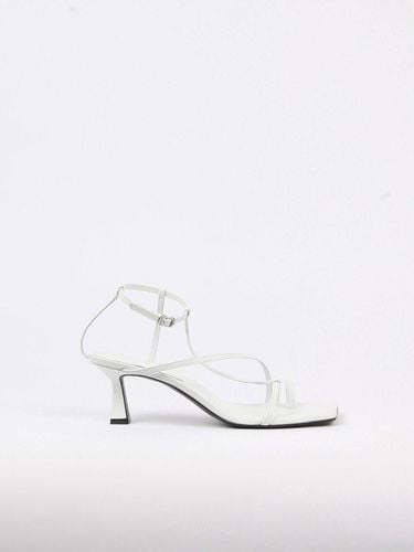 Didie Sandals Leather White - blanc sur blanc - Modalova