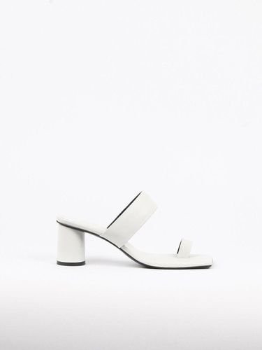 Lana Sandals Leather - blanc sur blanc - Modalova