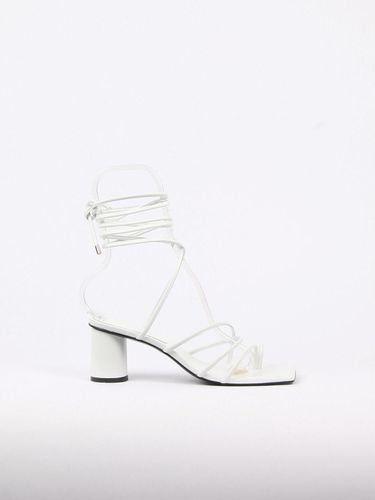 Celina Sandals Leather White - blanc sur blanc - Modalova