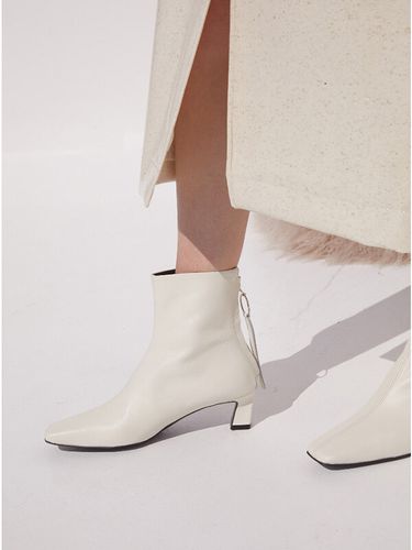 Bella Ankle Boots 5cm - blanc sur blanc - Modalova