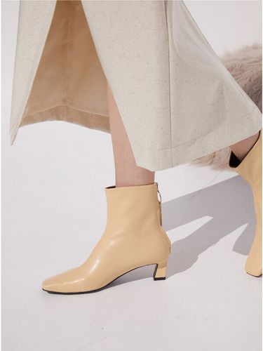 Bella Ankle Boots 5cm Butter Yellow - blanc sur blanc - Modalova