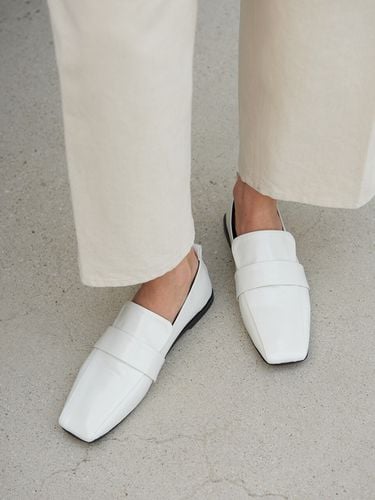 Louis Loafers Leather White - blanc sur blanc - Modalova