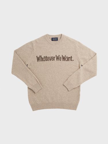 WHATEVERWEWANT Cashmere Knit _Beige - whatever we want - Modalova