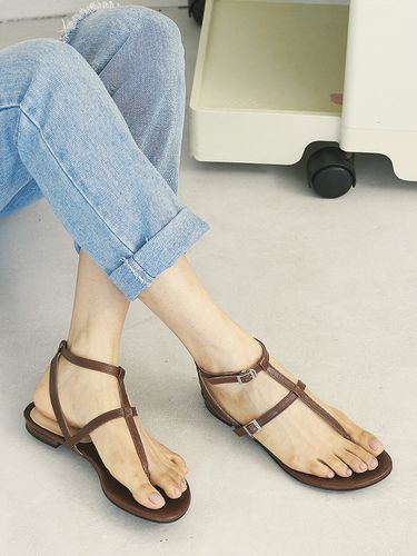 Flat Sandals N21-S232 Brown - NONETHELESS - Modalova