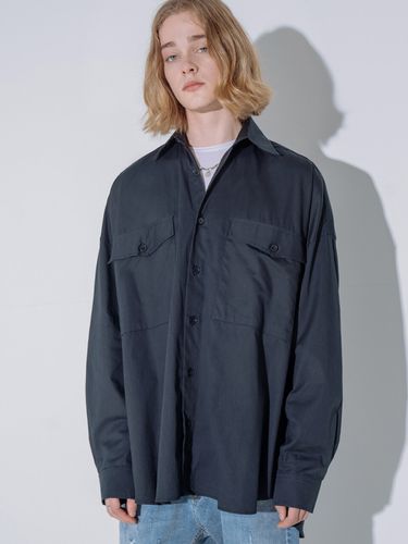 Oversized Ray Pocket Shirt Jacket - V2 - Modalova