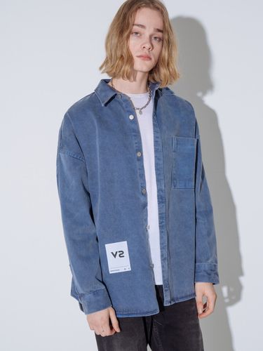 Oversized Pigment Dyed Logo Label Jacket - V2 - Modalova