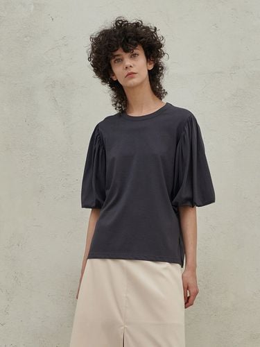 SILK VOLUME SLEEVE T-SHIRTS_DARK GRAY - MITTE - Modalova