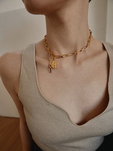 Savoy chain necklace gold - MARSBOM - Modalova